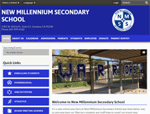 Tablet Screenshot of newmillenniumschool.org